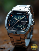 VTX9824-SM81 Silver Matrix Commander Watch