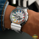 SRX9124-RM88 Prismatic Steel Elite – Premium Analog-Digital Luxury Watch