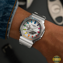 SRX9124-RM88 Prismatic Steel Elite – Premium Analog-Digital Luxury Watch